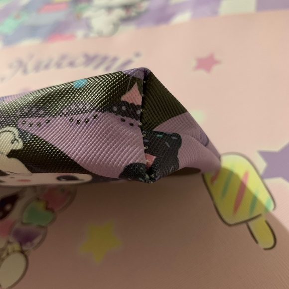 Kuromi Purple and Black Zip Pencil Pouch - Picture 14 of 14